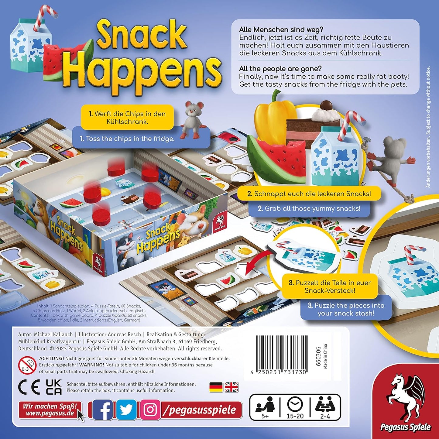 Pegasus Spiele 66030G Snack Happens Board Games
