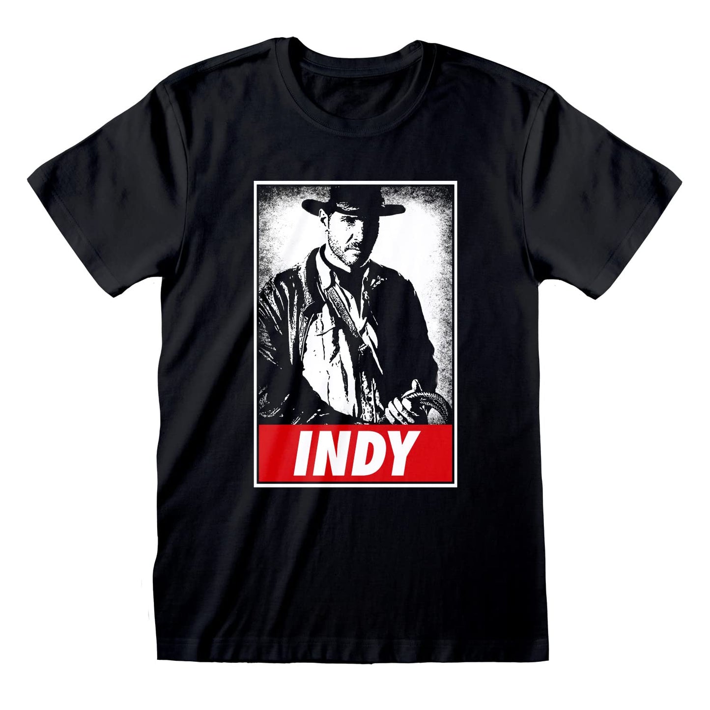 Indiana Jones Unisex Indy' (Black) Short Sleeve T-Shirt T-Shirt