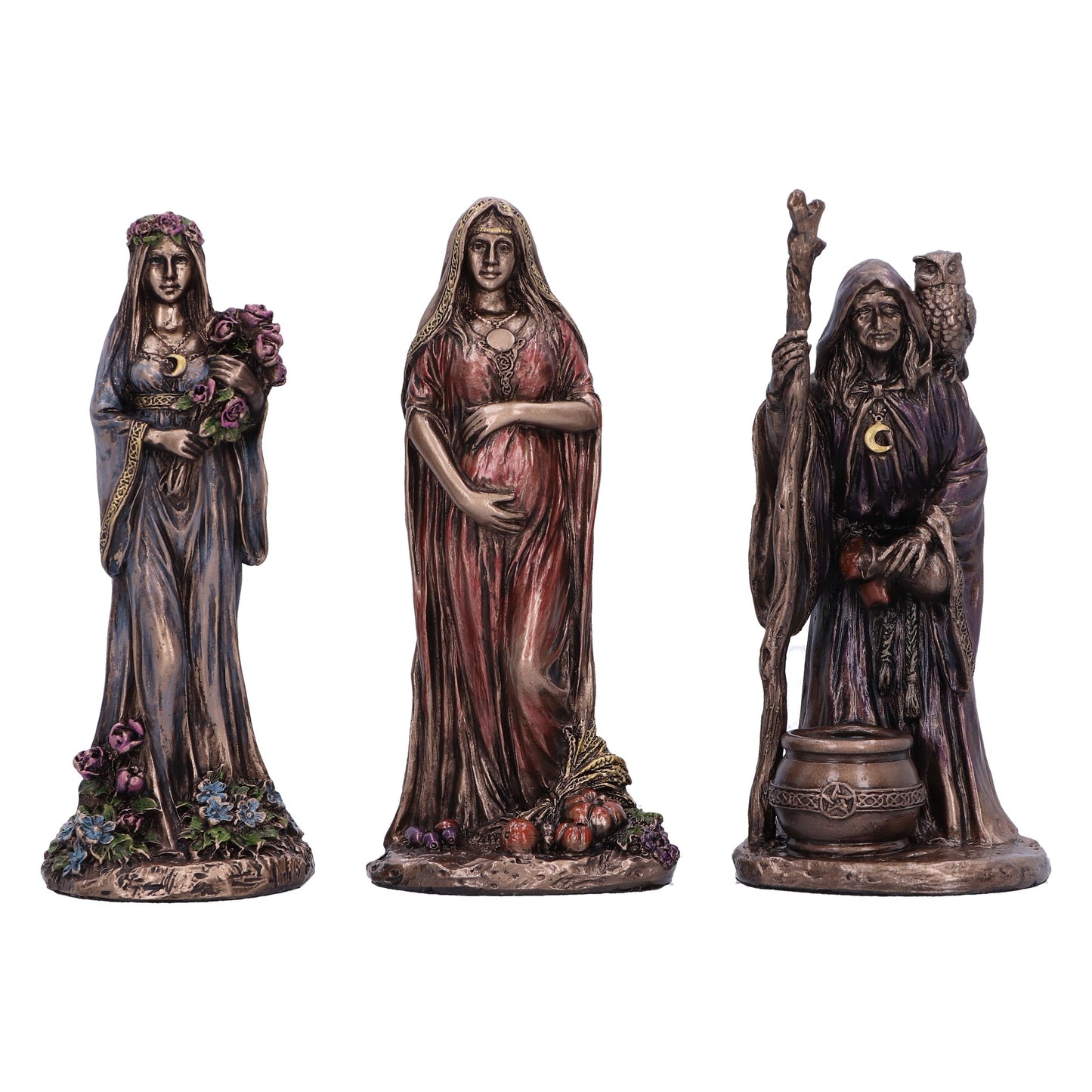 Maiden, Mother And Crone Trinity Mini Figurines