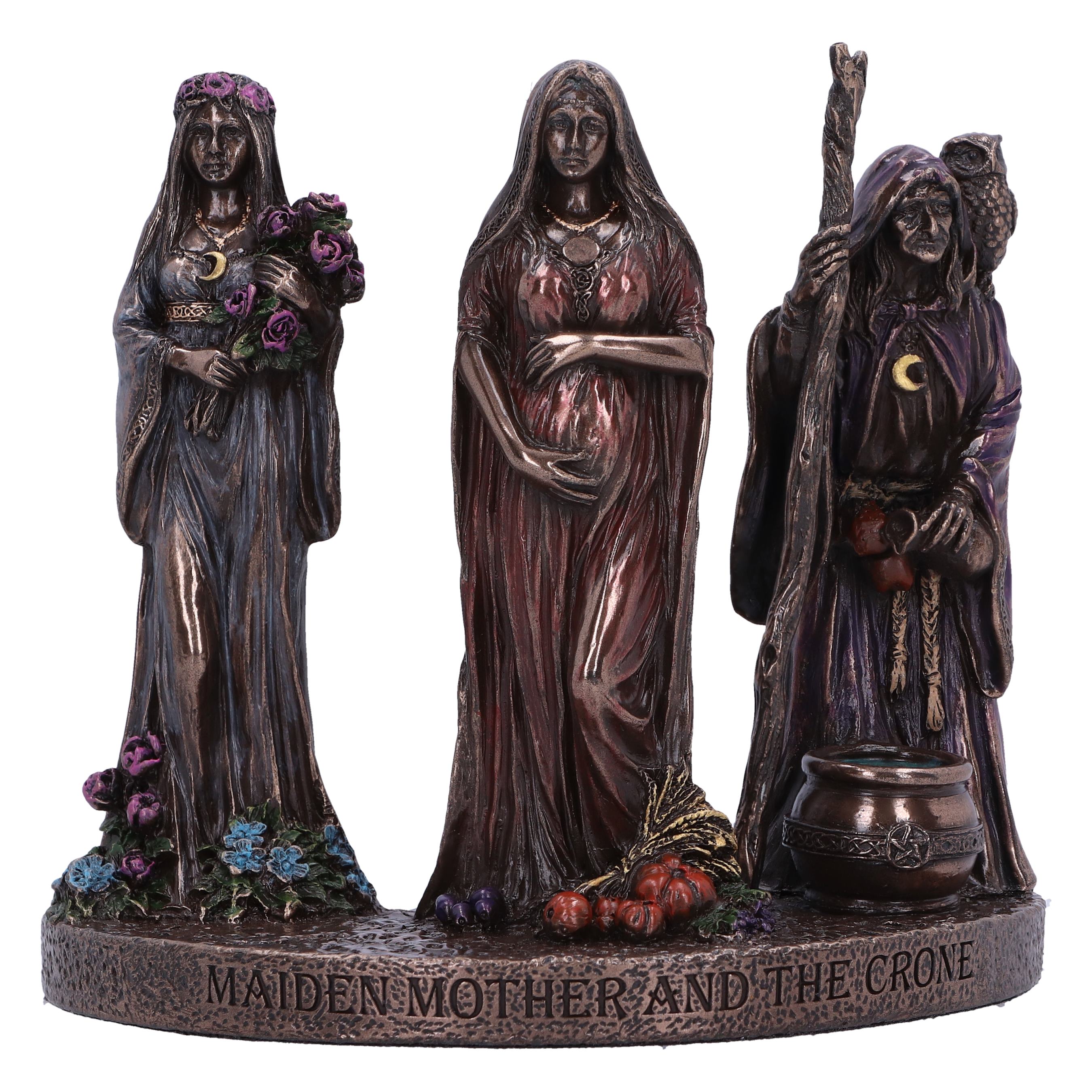 Maiden, Mother And Crone Trio Of Life Mini Figurines