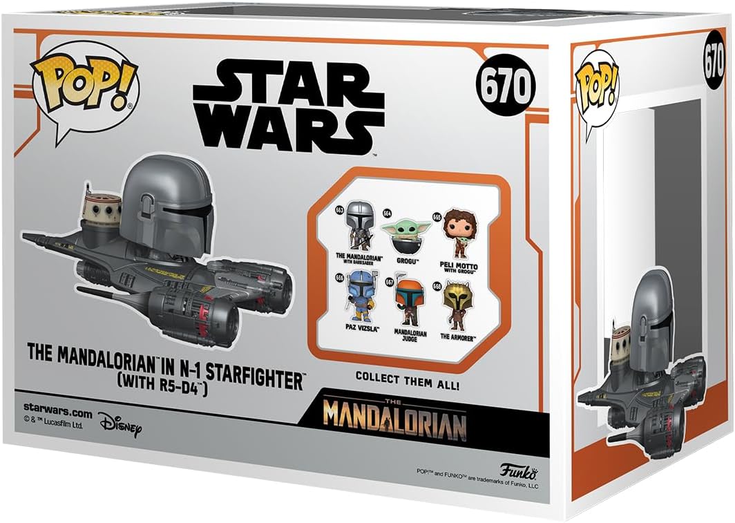 Funko POP! Rides: Star Wars: the Mandalorian S9 - Mandalorian In N1 Starfighter - Collectable Vinyl Figure - Gift Idea - Official Merchandise - Toys for Kids & Adults - TV Fans