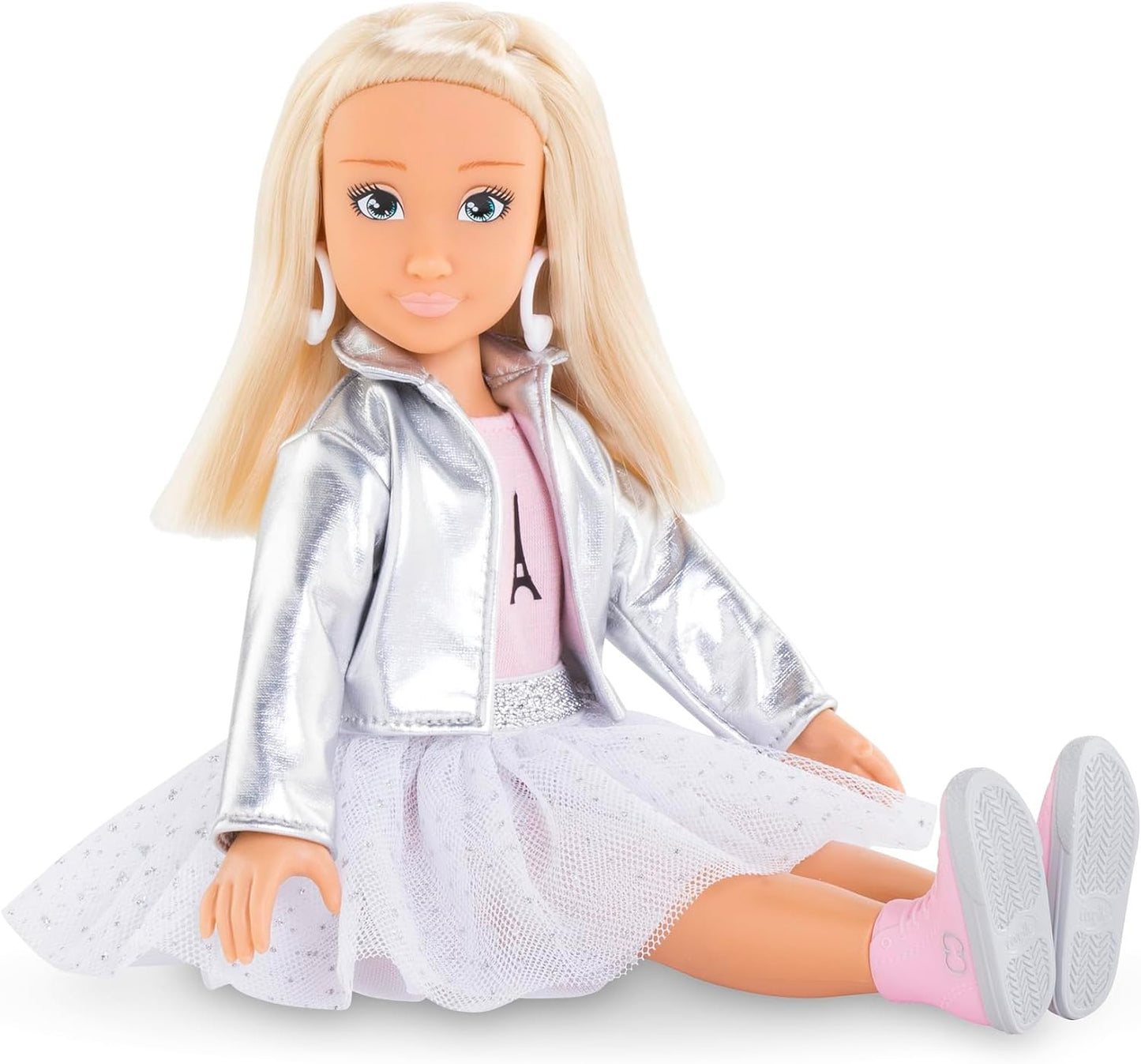 Corolle Girls Valentine Paris Fashion Dressing Doll in Paris Fashion Week Look and 4 Pieces Vanilla Fragrance 28 cm from 4 Years