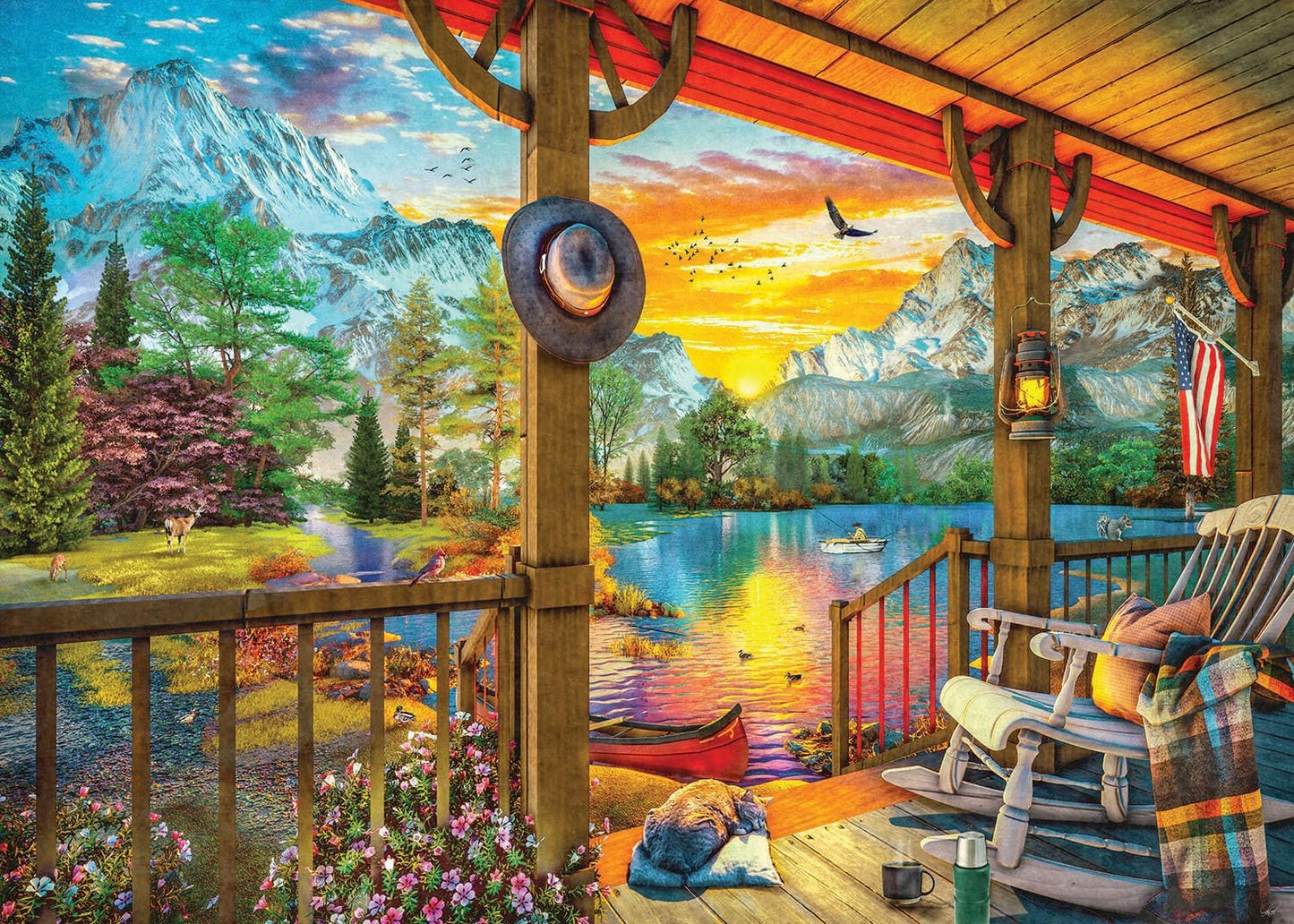 EuroGraphics Early Morning Fishing by Dominic Davison, Medium, 8500-5884