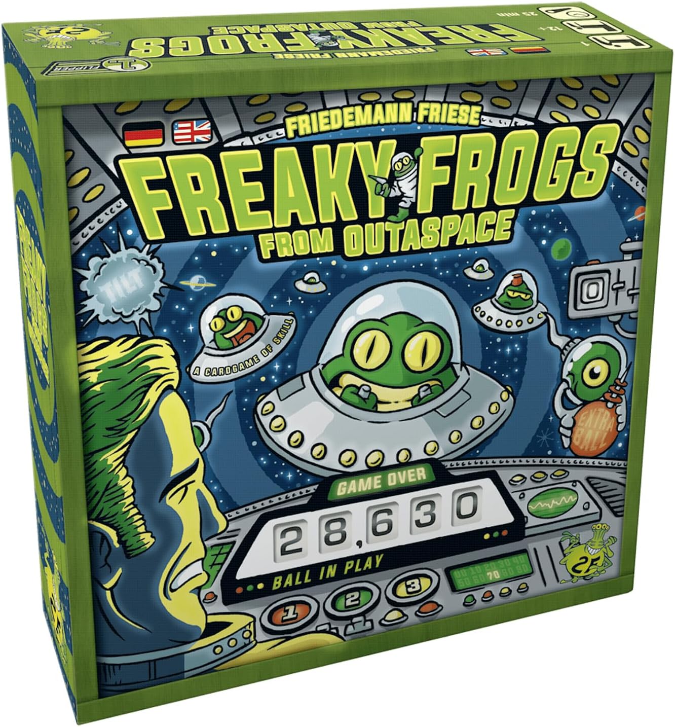 Rio Grande Games: Freaky Frogs from Outaspace - Pinball Session with Cards, Card Game for 1 Player