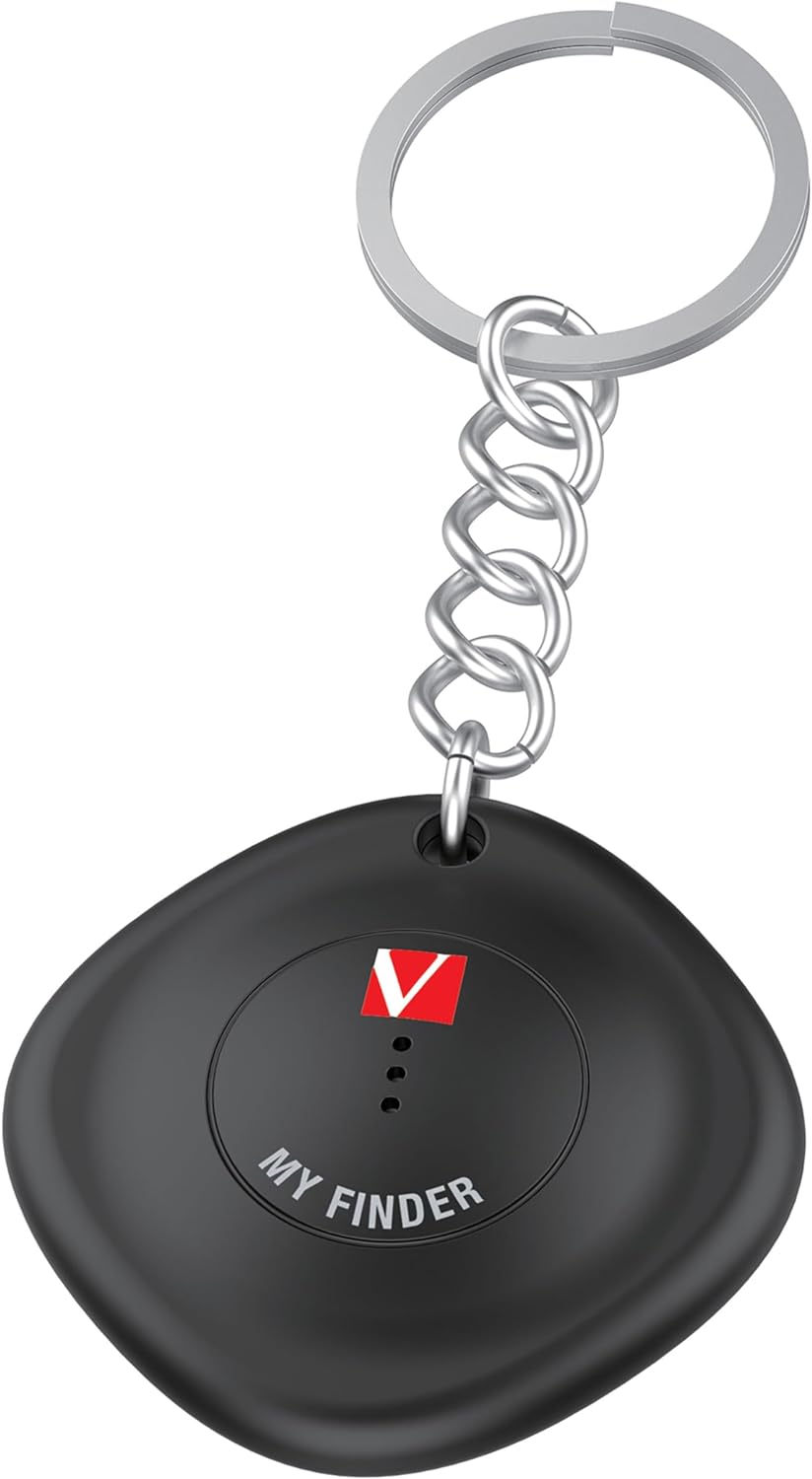 Verbatim My Finder, Bluetooth Tracker für Rucksack, Koffer, Geldbörse, Schlüssel und Co, kompatibel mit Apple „Wo ist?“, Schlüsselfinder mit austauschbarer Batterie