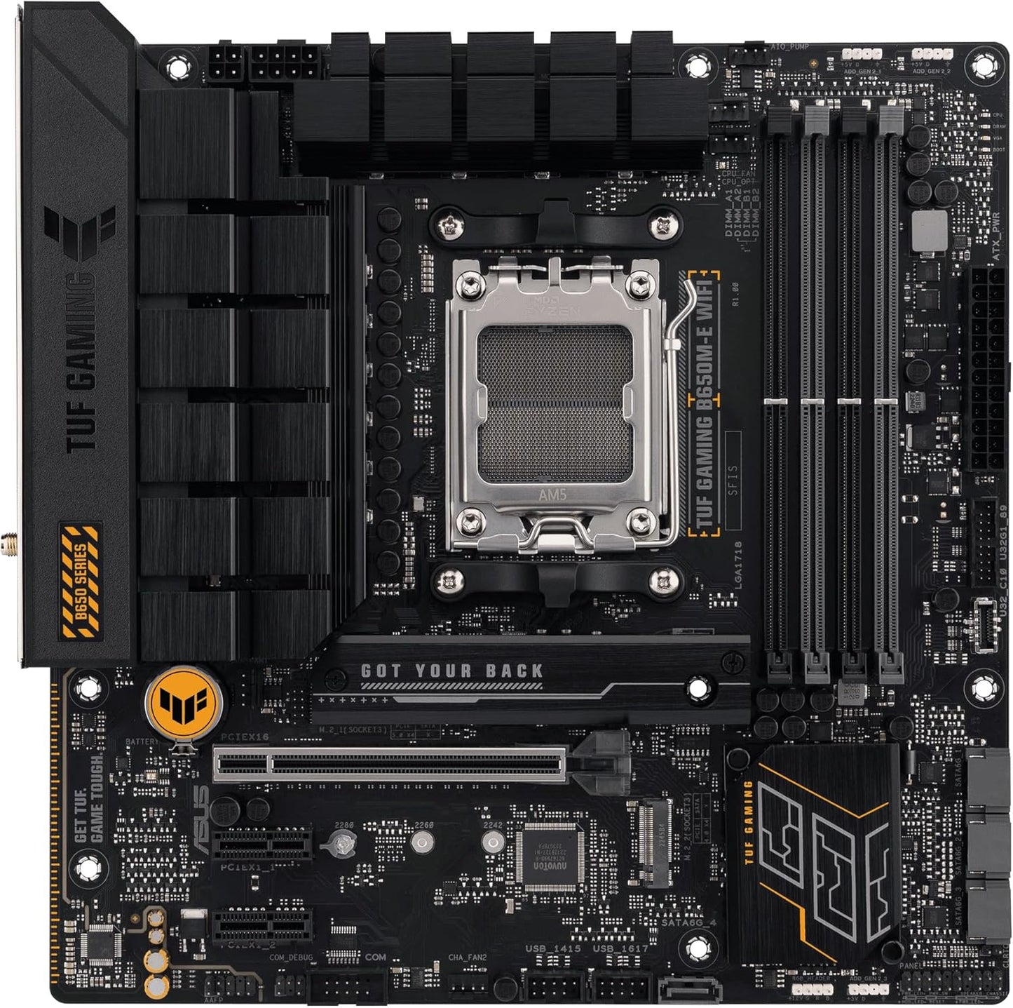 ASUS TUF GAMING B650M-E WIFI (Socket AM5/B650/DDR5/S-ATA 6Gb/s/Micro ATX