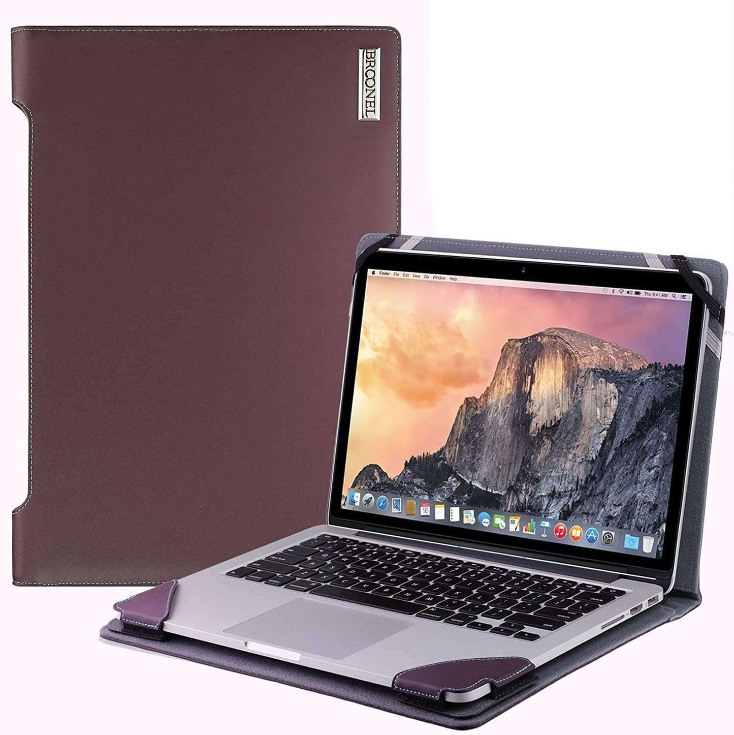 Broonel Purple Leather Laptop Case For iOTA Flo 360 11.6-" Touchscreen Laptop