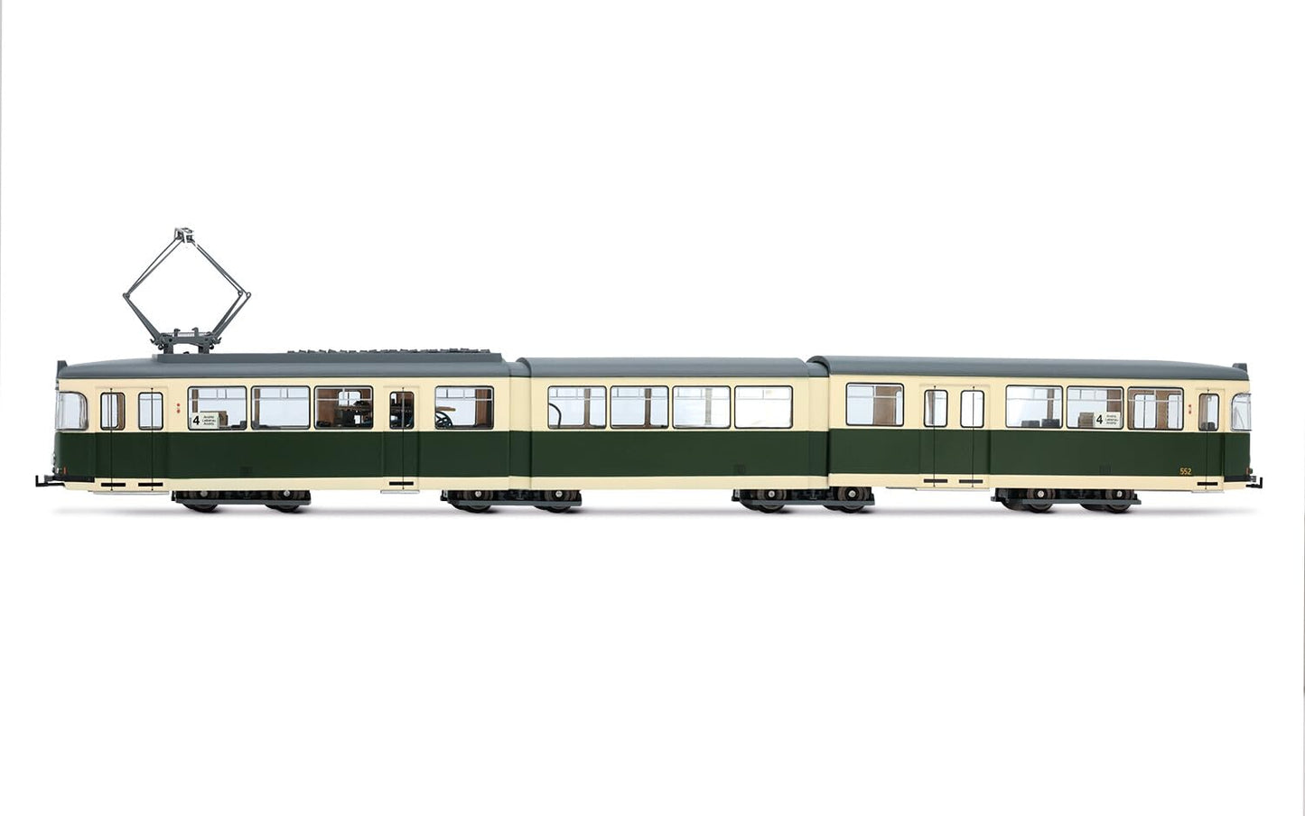 Rivarossi HR2943HM Tram Duewag GT8 Graz blau weiß Livery Epoche IV-V DCC Loco - elektrisch