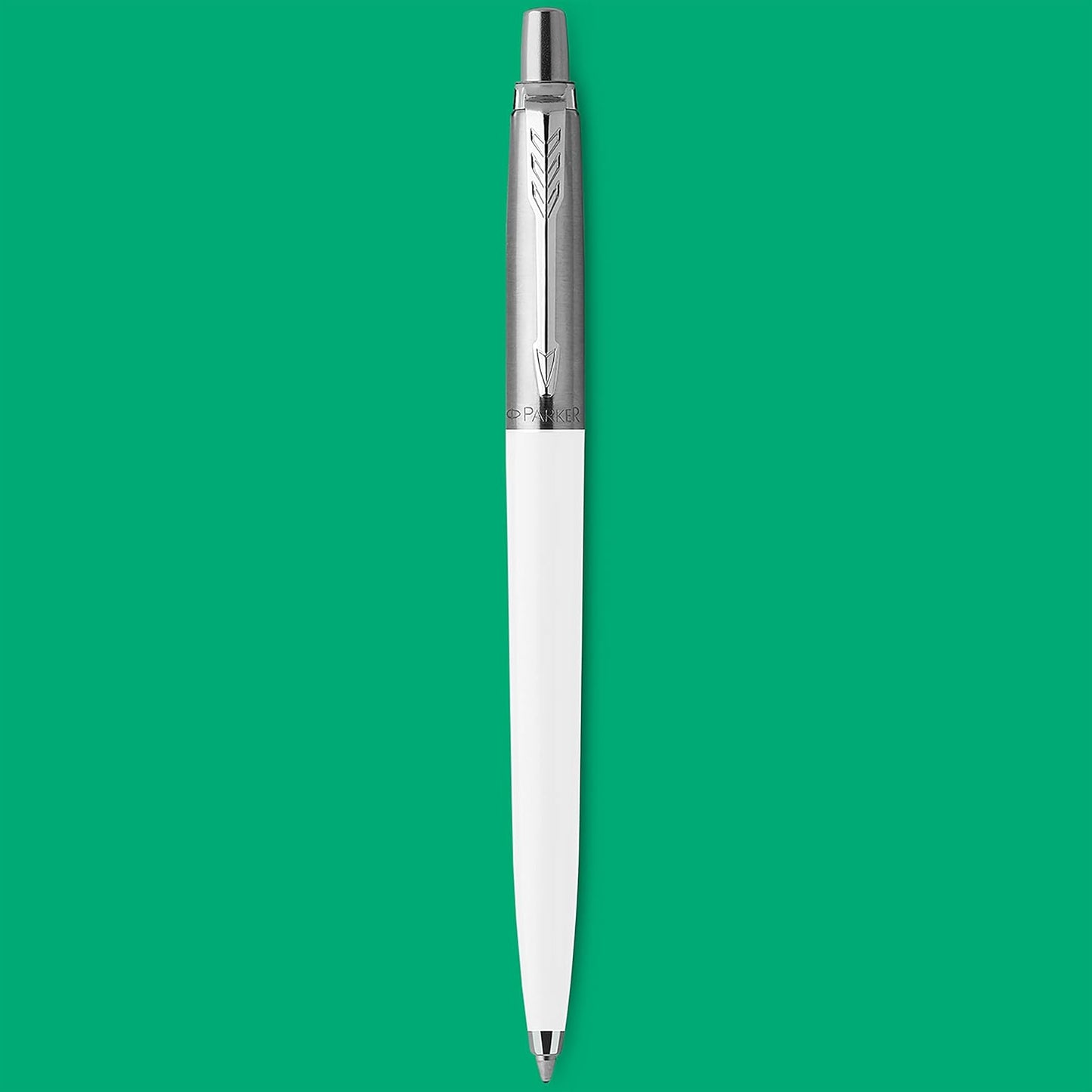 PARKER IM Fountain Pen | Stainless Steel with Chrome Trim | Medium Point with Blue Ink Cartridge | Gift Box
