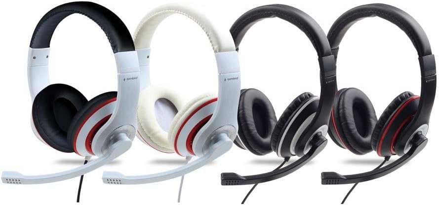 Gembird Cuffie Stereo Bianco Nero R