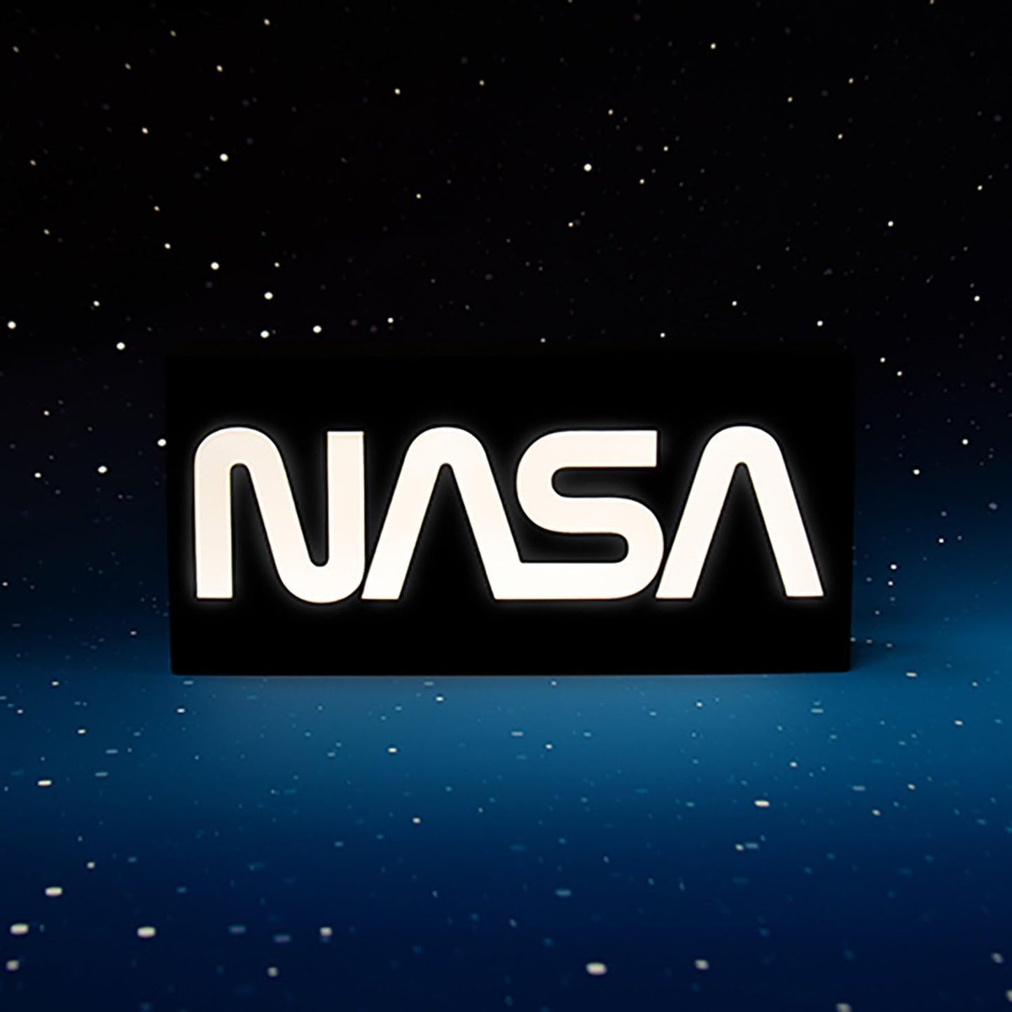 Fizz Creations NASA Logo Light. NASA Inspired Mood Light. USB Powered with Included Cable. 22cm Tall. NASA Inspired Merchandise. Novelty Lighting. LED Night Light.