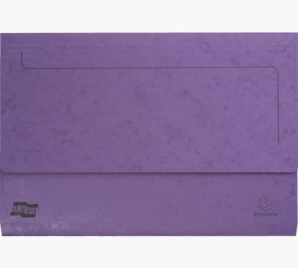 Exacompta Europa Document Wallets, 265gsm, Foolscap - Assorted Colours, Pack of 25
