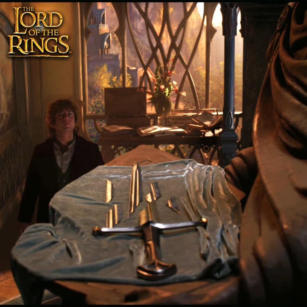 United Cutlery Shards of Narsil Statue | Lord of The Rings Officially Licensed | 1/5 Scale Miniature Collectible | Hand Painted Polyresin | LOTR Merchandise with Certificate of Authenticity Included