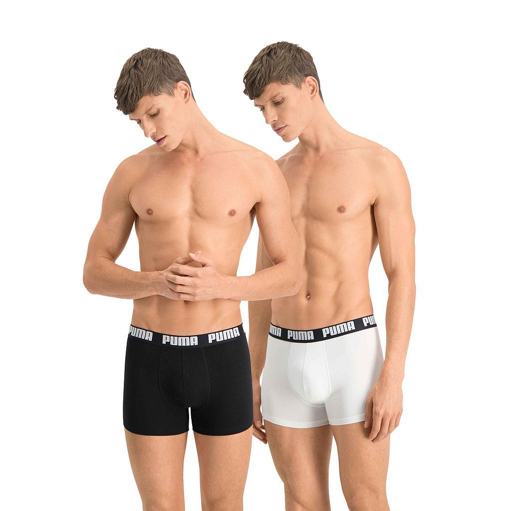 Puma Basic Boxer (Pack of 2) Small Black/White Small Black/White