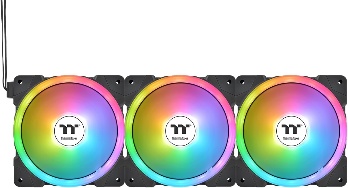 140mm Thermaltake SWAFAN EX14 ARGB PC Cooling Fan TT Premium Edition 3 Fan Pack