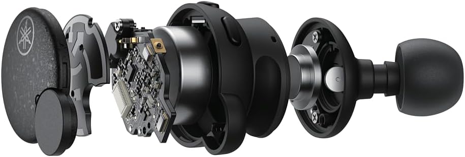 Yamaha TW-E7B True Wireless earbuds with ANC and Listening Optimizer - Black