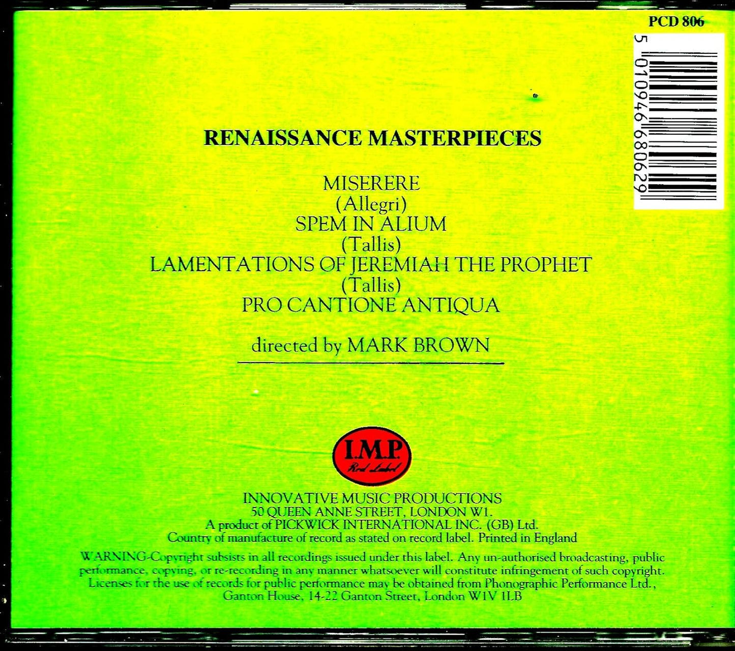 Mark Brown - Renaissance Masterpieces