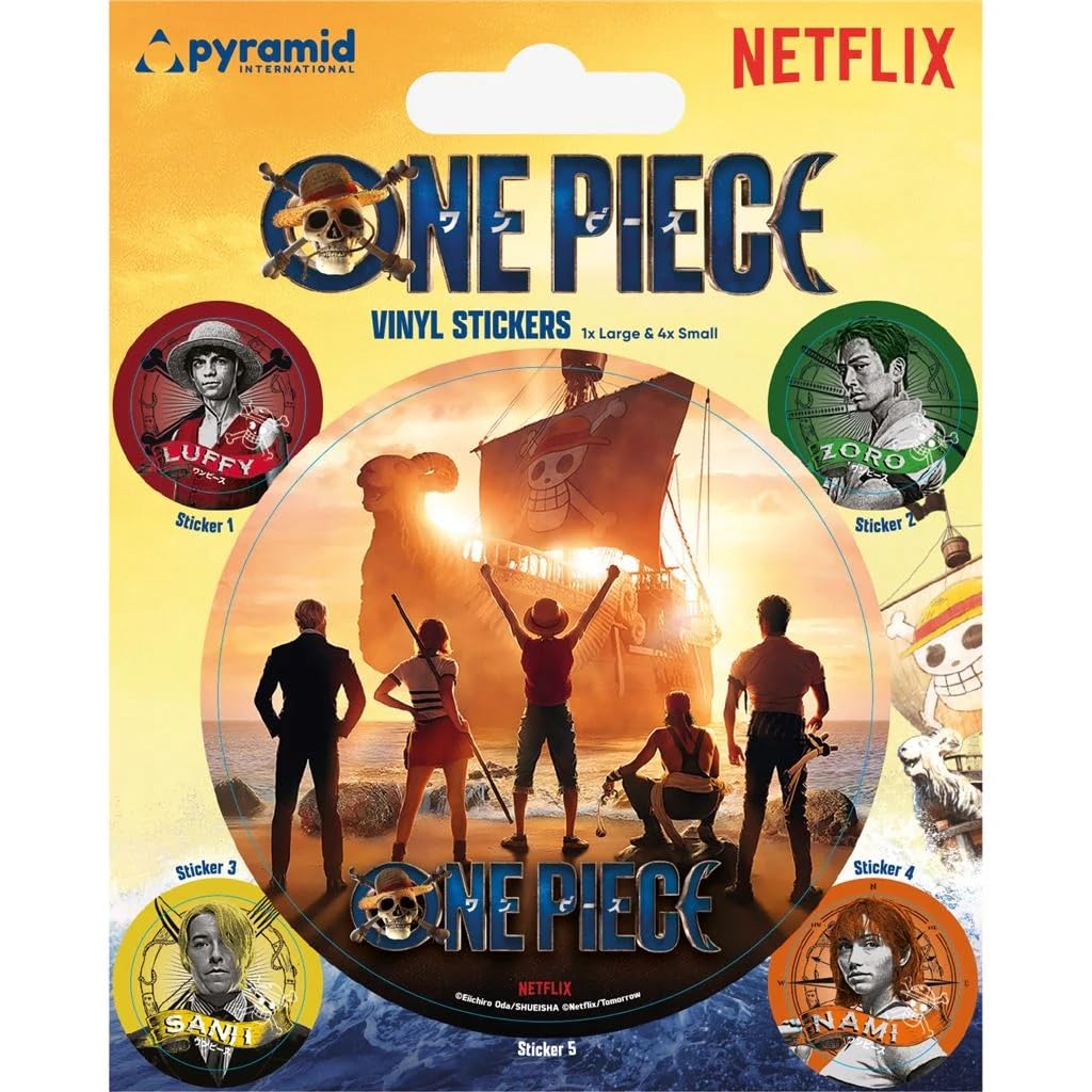 ONE PIECE LIVE ACTION (STRAW HAT CREW) VINYL STICKER