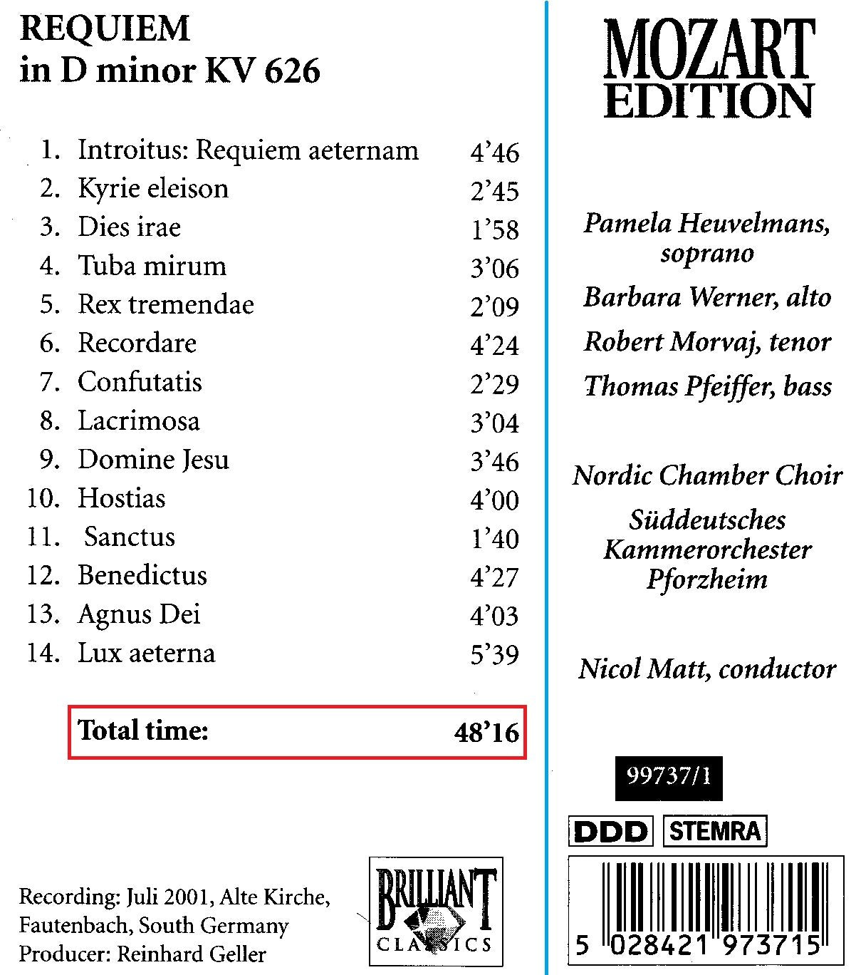 Mozart Requiem - KV 626