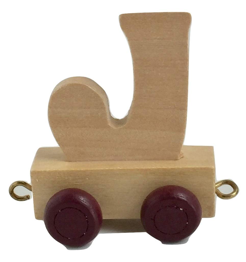 Childrens Personalised Wooden Alphabet Letter Train A-Z Name Set All Letters Available (Letter J
