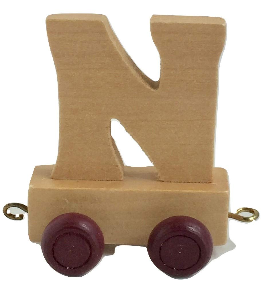 Childrens Personalised Wooden Alphabet Letter Train A-Z Name Set All Letters Available (Letter N)