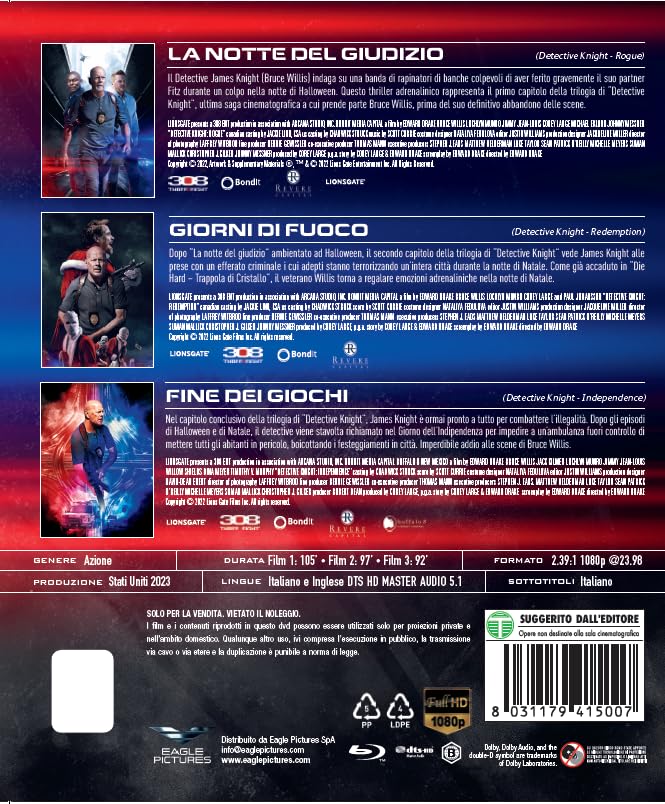 Detective Knight - La Trilogia (3 Blu-Ray) - (Italian Import)