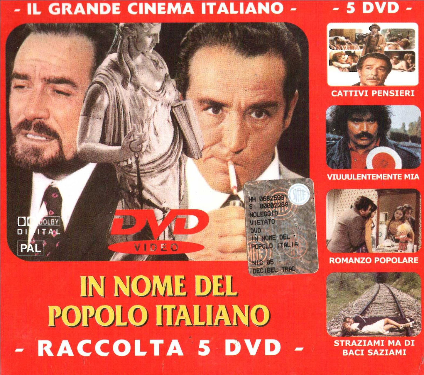 il grande cinema italiano (5 dvd) box set dvd Italian Import