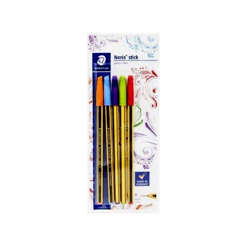 Staedtler 434-sbk5p2 Ballpoint Pen Blister Pen & Pencil Set – Pen & Pencil Set (Ballpoint Pen, Multicolour, Hexagonal, Germany, ISO 11540, Blister