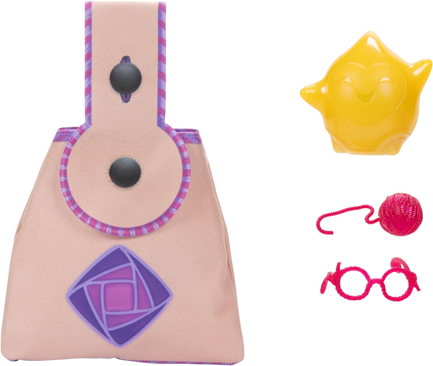 Disney’s Wish Interactive Light Up and Sound Role Play Star with Included Storytelling Accessories with Asha’s Wearable Fashion Satchel Playset Inspired by the Film