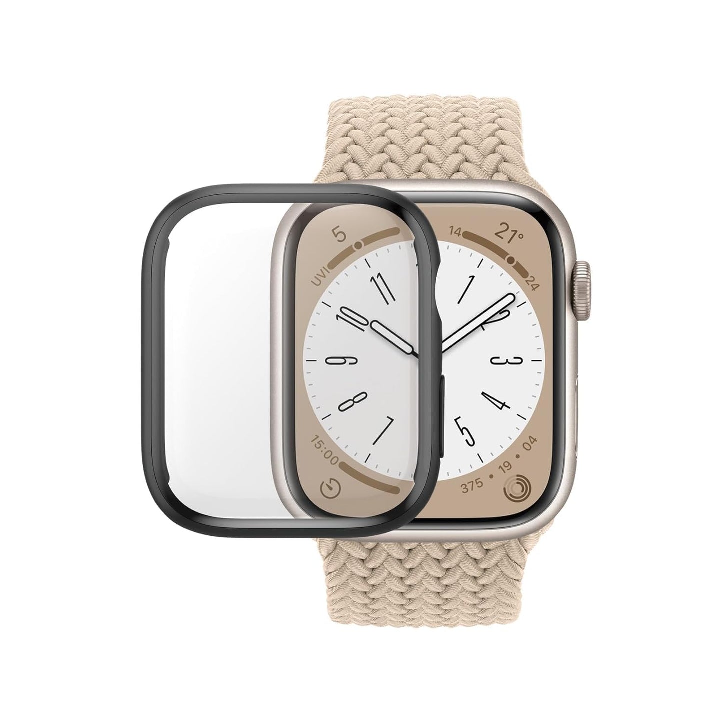 PanzerGlass Apple Watch Full Body Case D30 Transparent Tempered glass,Polyethylene Terephthalate (Pet