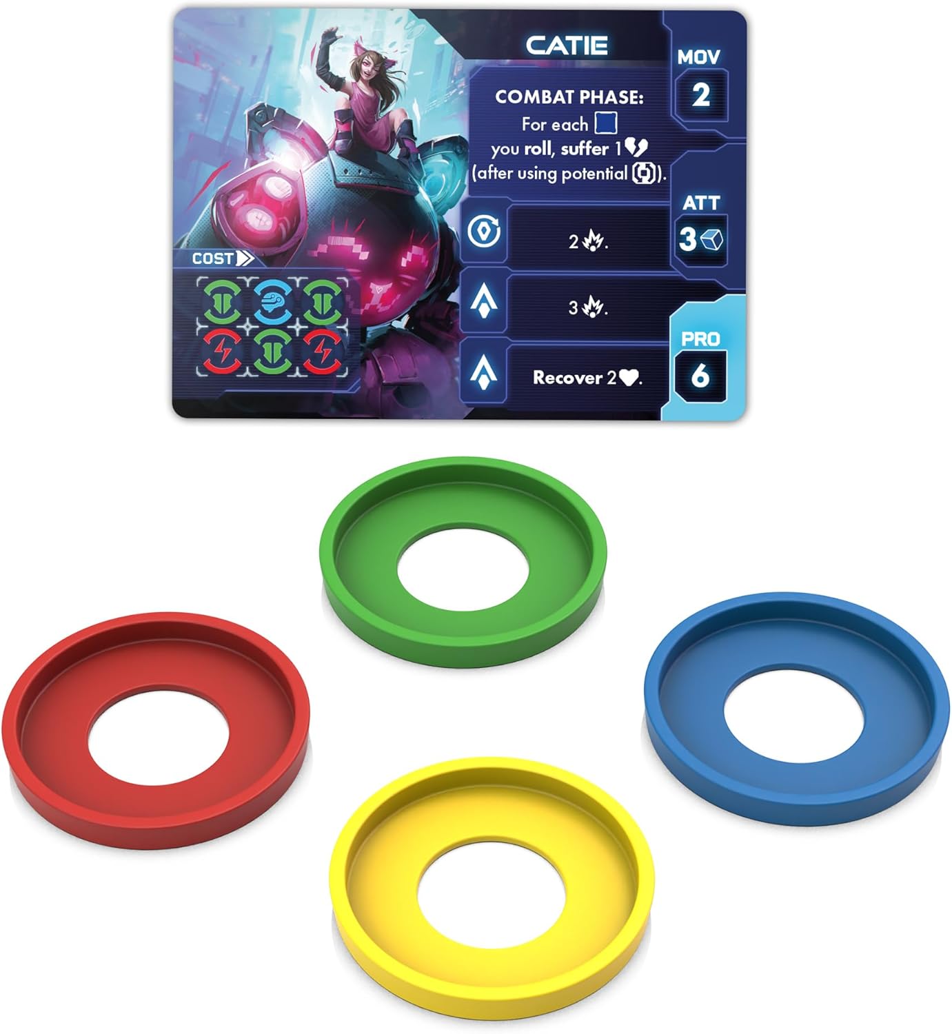 Tamashii: Chronicles of Ascend Catie's Diary Miniatures - Immerse Yourself in Catie's Whimsical World! Sci-Fi Strategy Game, Ages 14+, 1-4 Players, 45-90 Min Playtime, Made by Awaken Realms