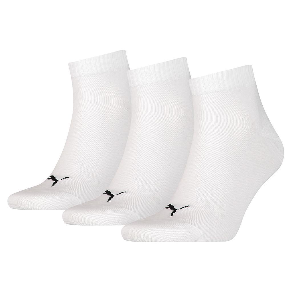 PUMA Unisex Quarter Socks (3 Pair Pack