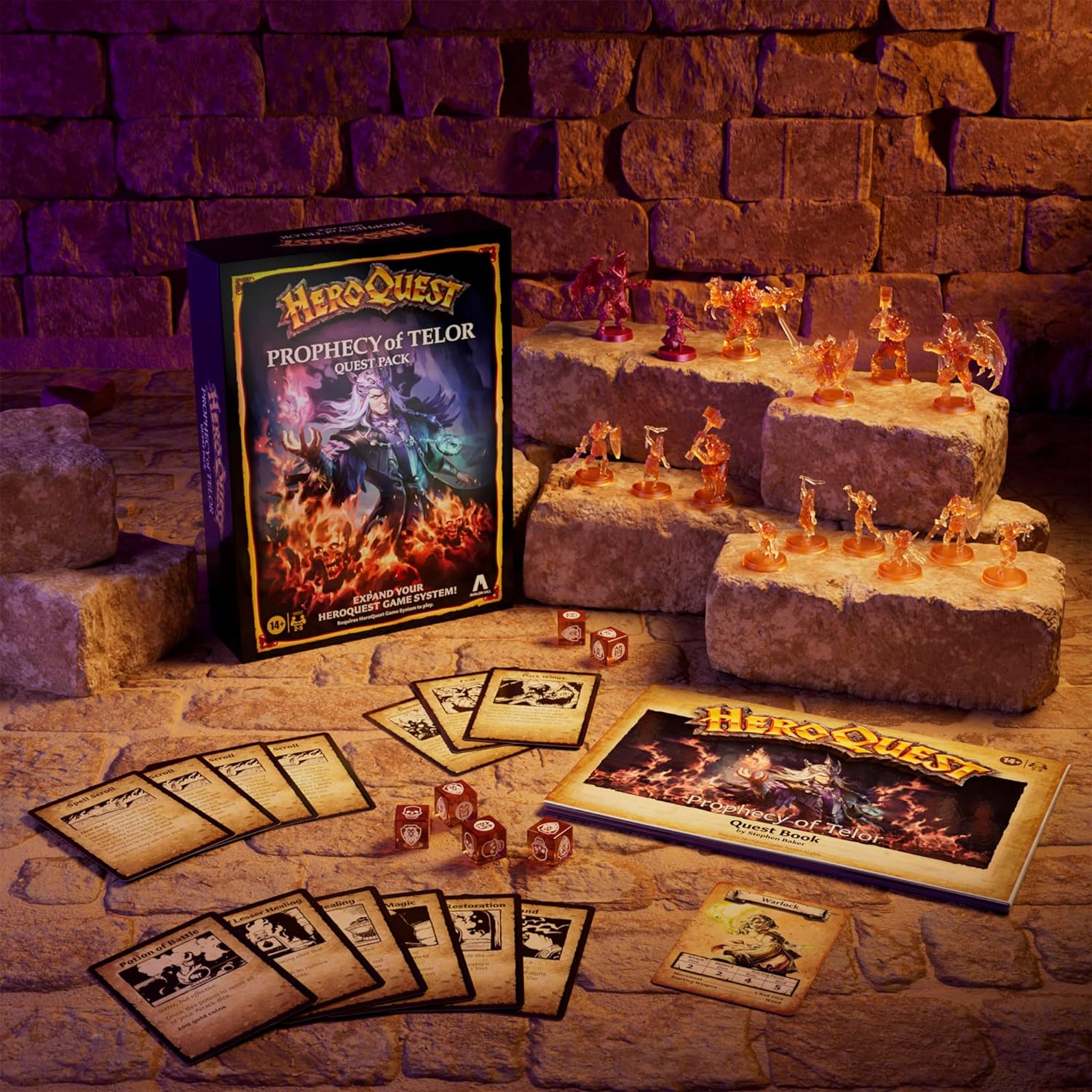 Avalon Hill HeroQuest Prophecy of Telor Quest Pack, Requires HeroQuest Game System to Play