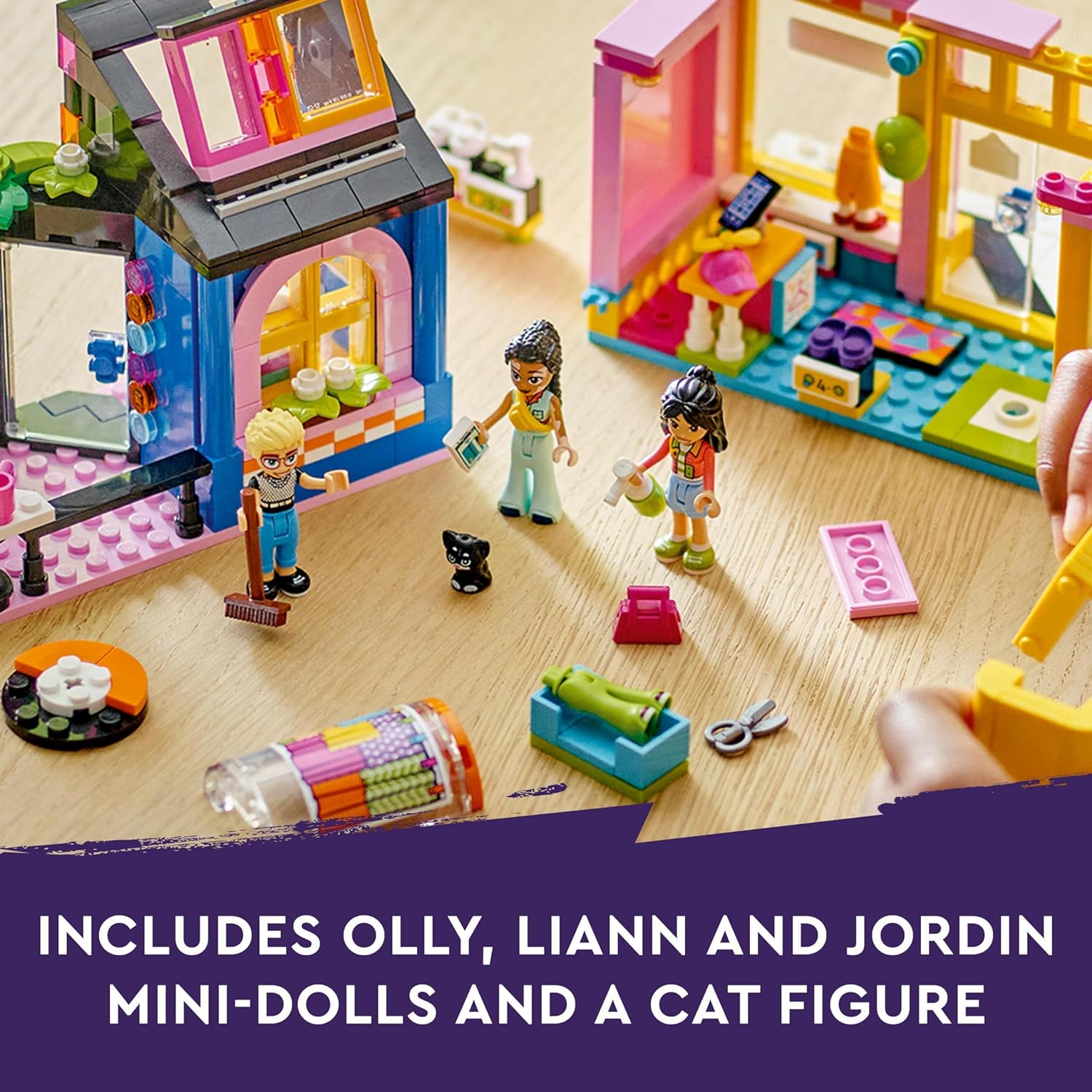 LEGO Friends Vintage Fashion Store, Buildable Toy Shop for 6 Plus Year Old Girls & Boys, with Mini-Doll Characters and Pet Cat Animal Figure, Role-Play Gift Idea for Kids 42614