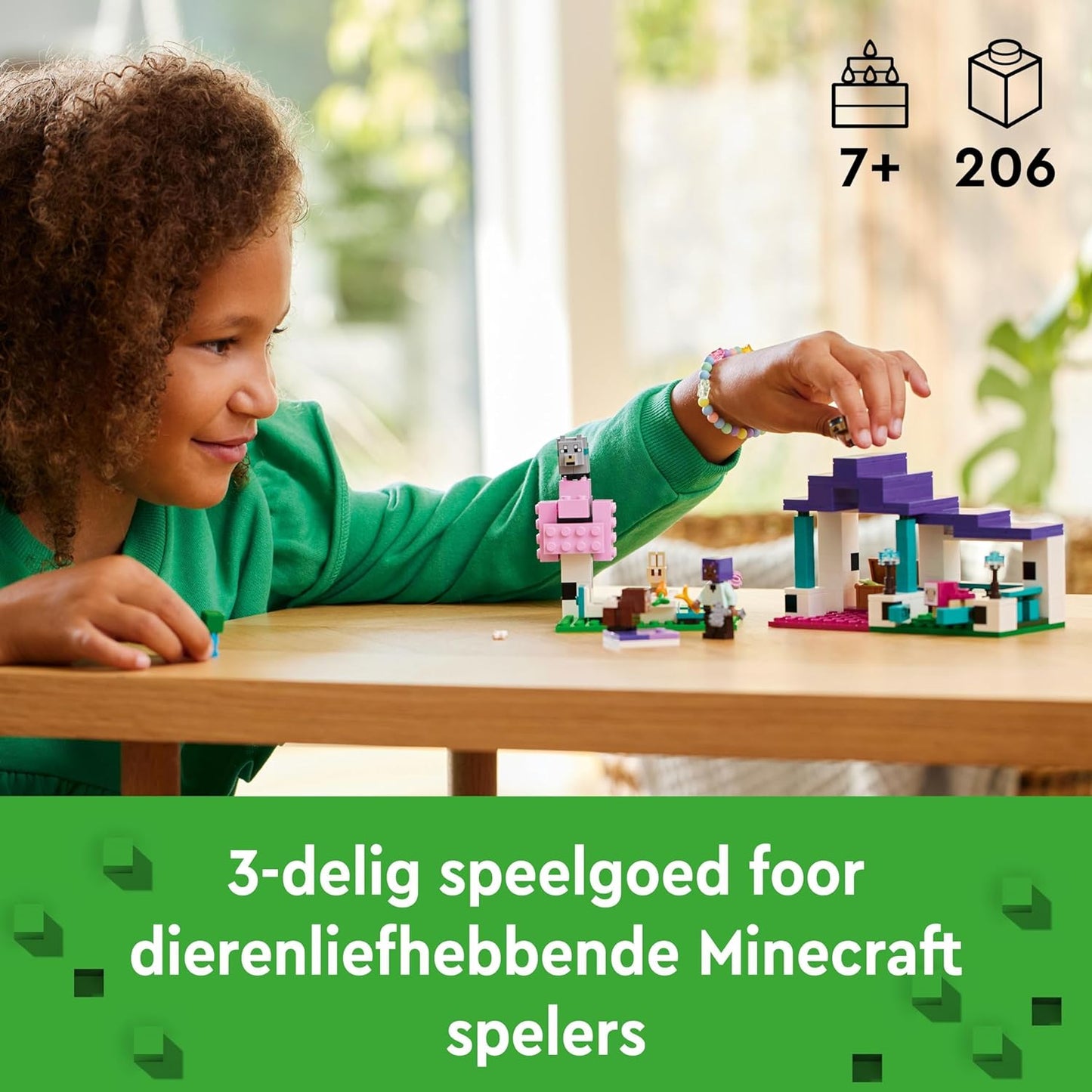 LEGO Minecraft The Animal Sanctuary, Building Toys for Girls and Boys Aged 7 Plus & Minecraft Steve's Desert Expedition Building Toys for 6 Plus Year Old Kids, Boys and Girls, Biome Gaming Set