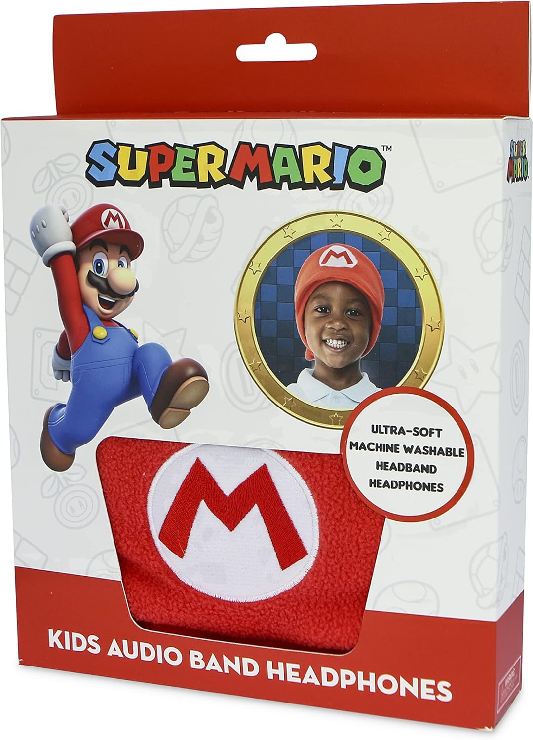 OTL Technologies SM0796 Super Mario Wired Headband Headphones Ages 3+ Red