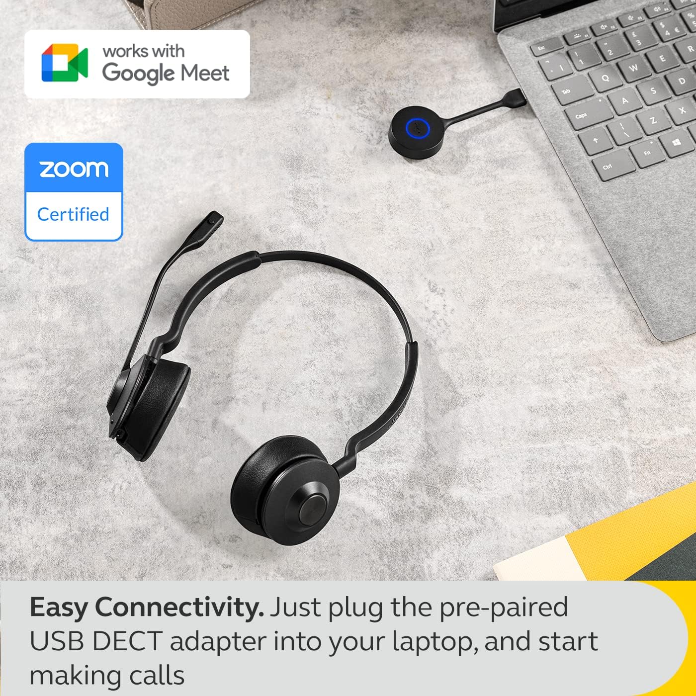 Jabra Engage 55 Stereo - Headset - On-Ear - Dect - Wireless - Optimised For Uc