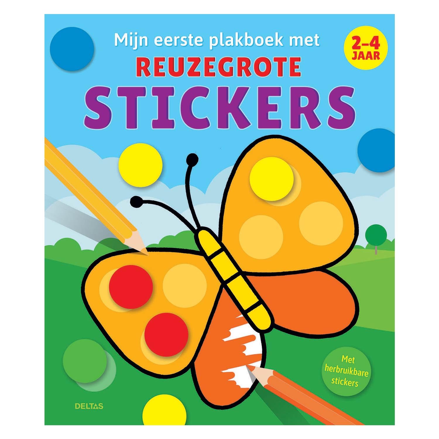 Mijn eerste plakboek met reuzegrote stickers (2-4 j.): Met herbruikbare stickers
