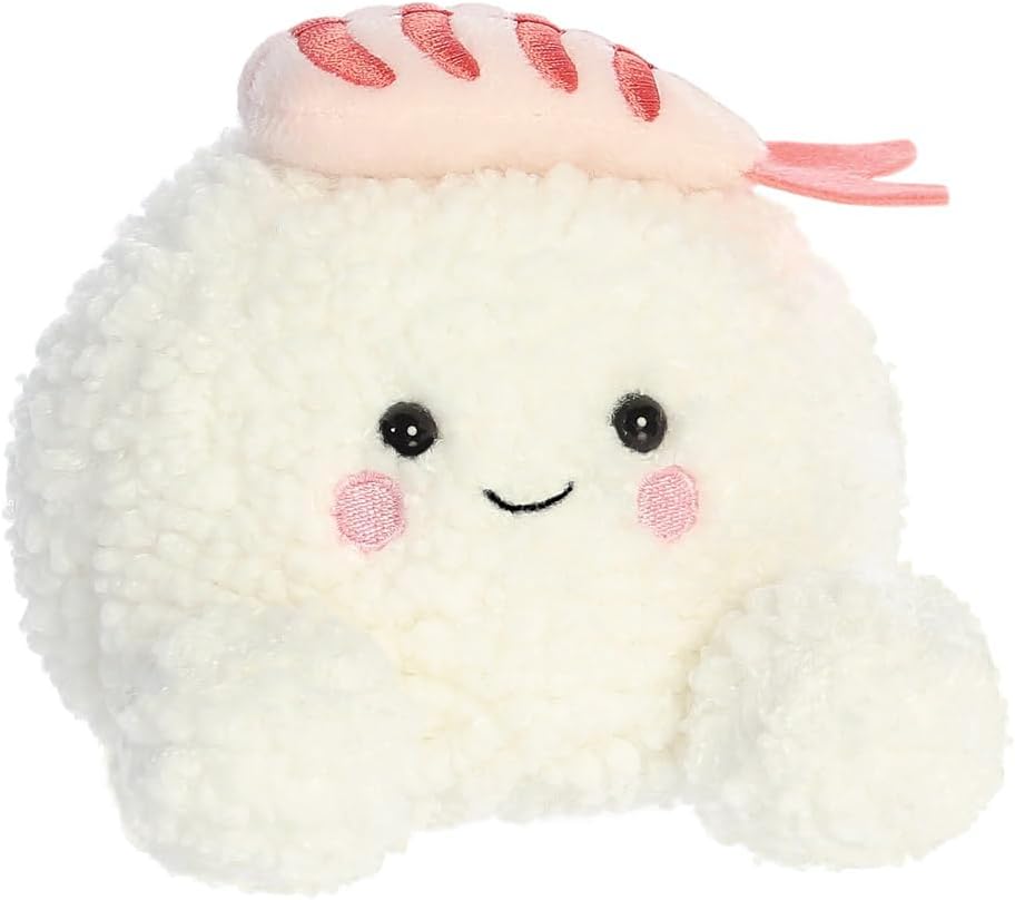 Aurora 33872 Palm Pals Ebi Shrimp Sushi Soft Toy, White