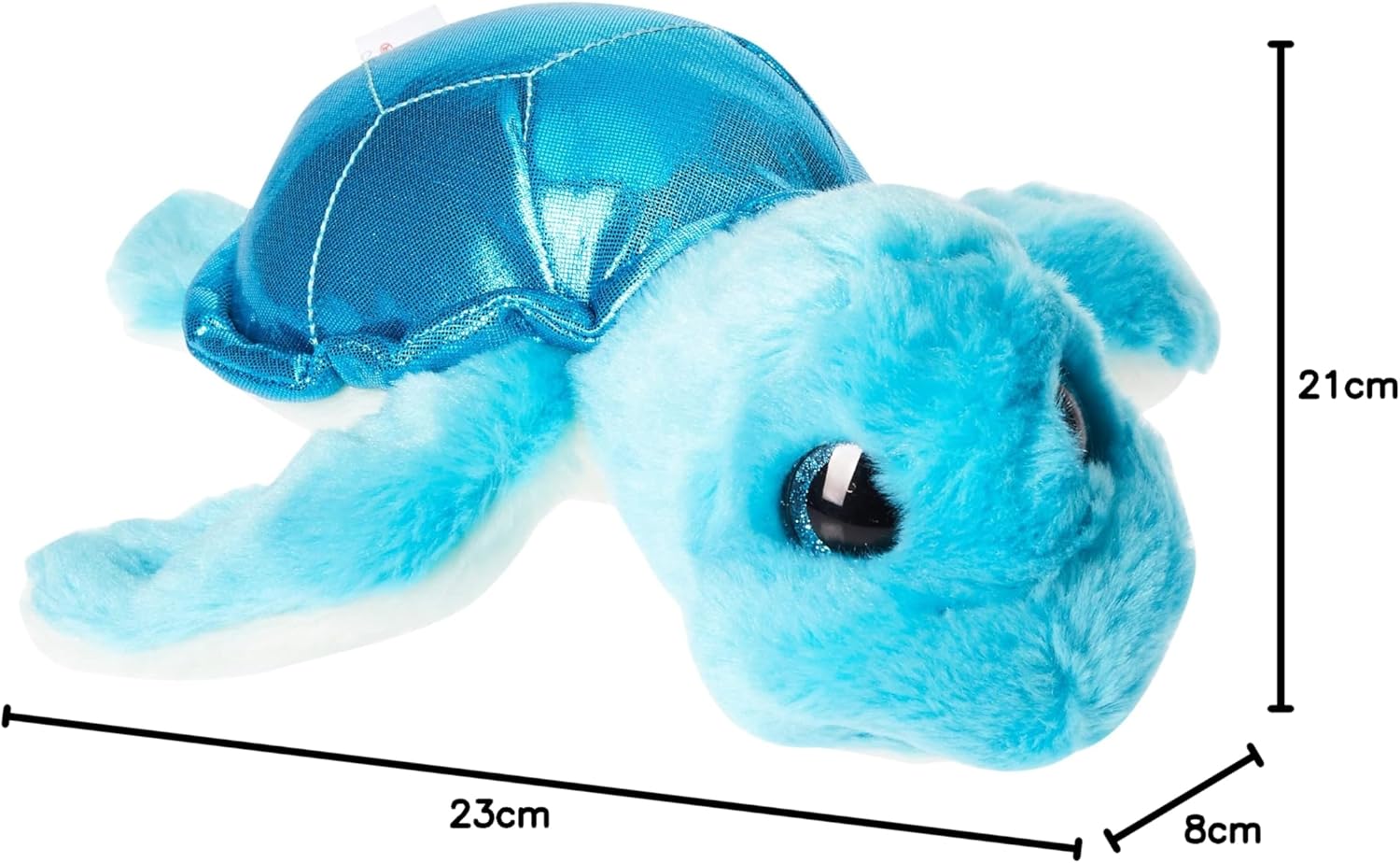 AURORA, 61019, Sparkle Tales, Shelina Aqua Turtle, 7In, Soft Toy, Blue
