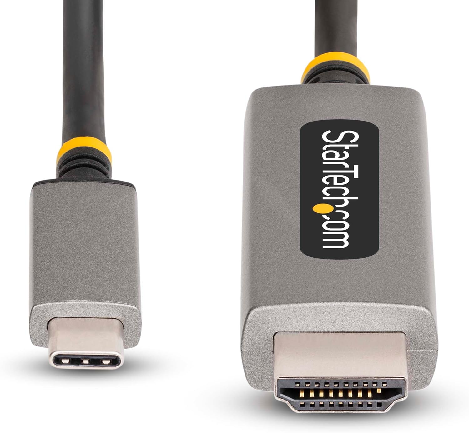 StarTech.com 6ft (2m) USB-C to HDMI Adapter Cable, 8K 60Hz, 4K 144Hz, HDR10, USB Type-C to HDMI 2.1 Video Converter Cable, USB-C DP Alt Mode/USB4/Thunderbolt 3/4 Compatible (135B-USBC-HDMI212M