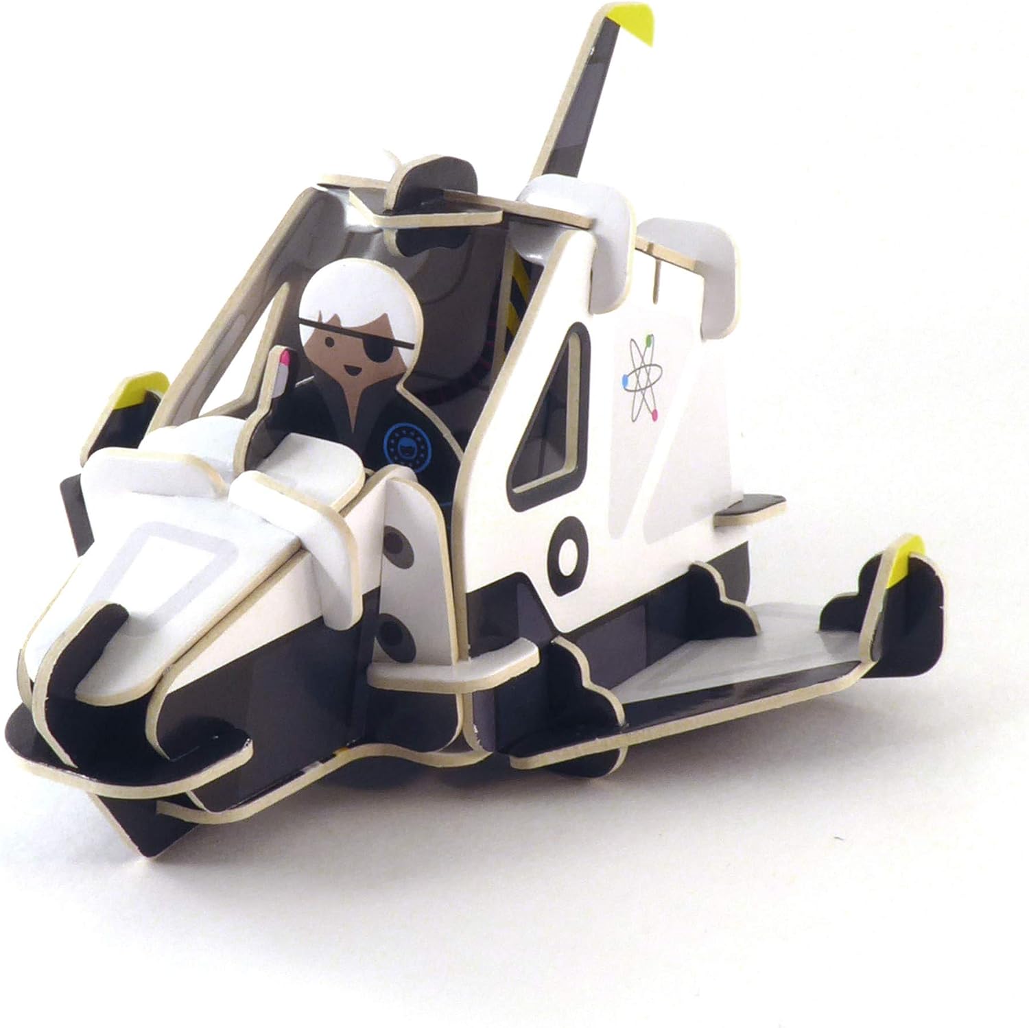 PLAYPRESS Spaceship and Space Ranger Astronaut Toy Set - Interactive 3D Construction Playset - Eco-Friendly – Easy Storage – Hours of Fun – Ages 4 and Over