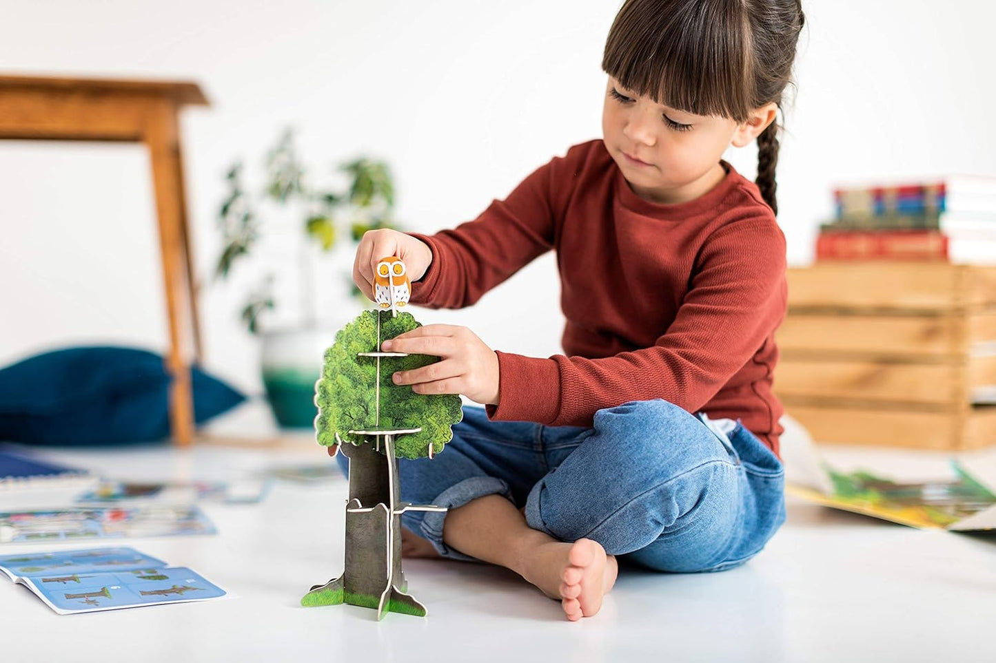 PLAYPRESS The Gruffalo Pop-out Playset - Gruffalo Toy Set Based on the Book by Julia Donaldson and Axel Scheffler - Eco-Friendly Building Toys - Easy Storage - Construction Toys for Ages 4+