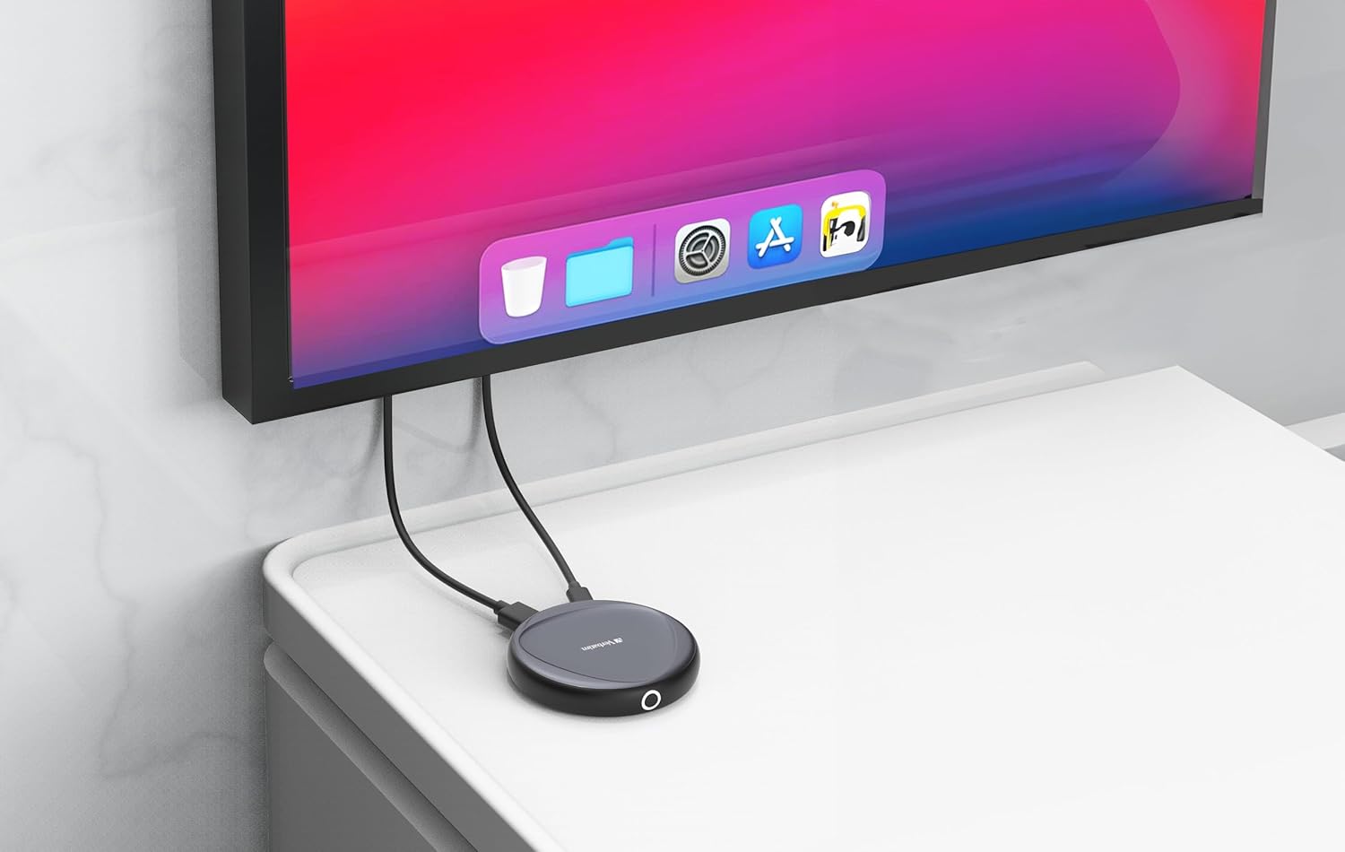 Verbatim Trasmettitore e ricevitore wireless HDMI 4K per streaming, trasmissione video/audio, extender wireless HDMI per laptop, PC, smartphone a TV, monitor