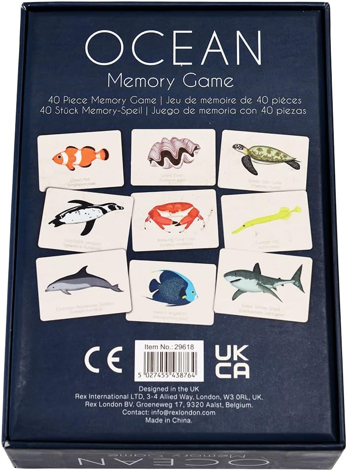 Rex London Children's Ocean Memory Game (40 Pieces