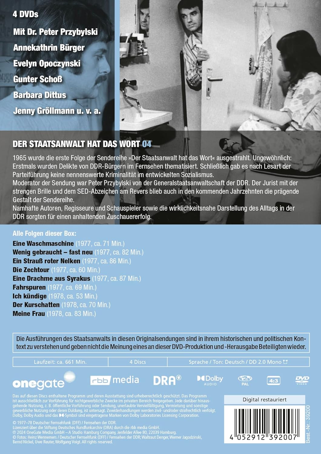 Der Staatsanwalt hat das Wort - Box 4 (DDR TV-Archiv)