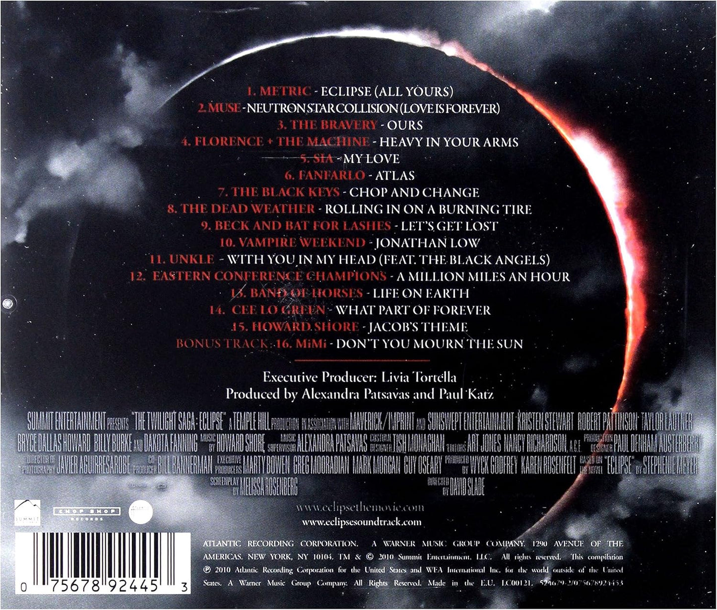 Die Twilight Saga: Eclipse - Bis(s) zum Abendrot (German Version incl. Bonus Track)
