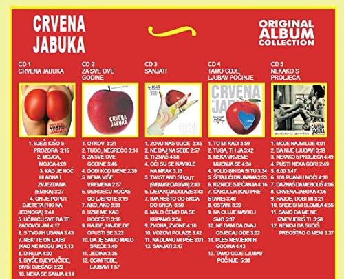 CRVENA JABUKA - Original Album Collection – Box kartonski (5 CD