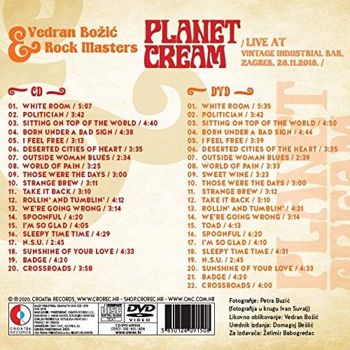 PLANET CREAM-BOZIC, VEDRAN & ROCK MASTERS