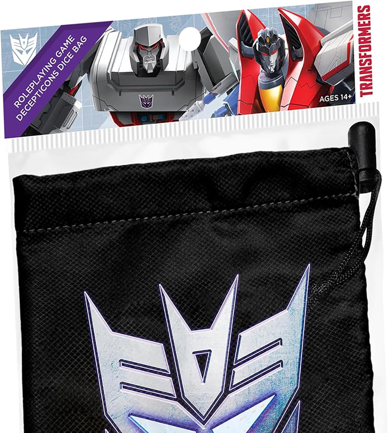 Renegade Game Studios Transformers RPG : Decepticon Dice Bag | Accessoire de Jeu de rôle